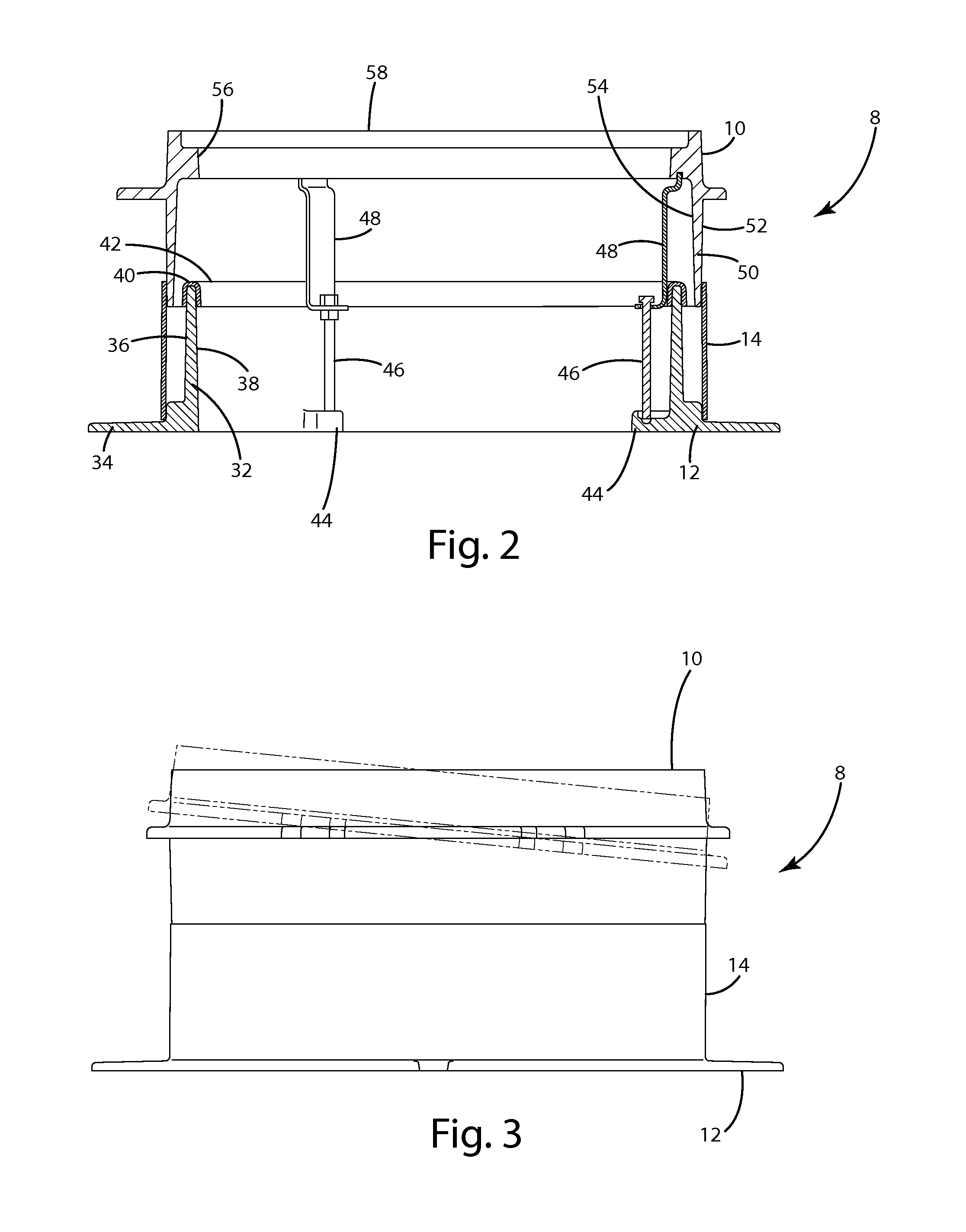 Floating manhole frame assembly