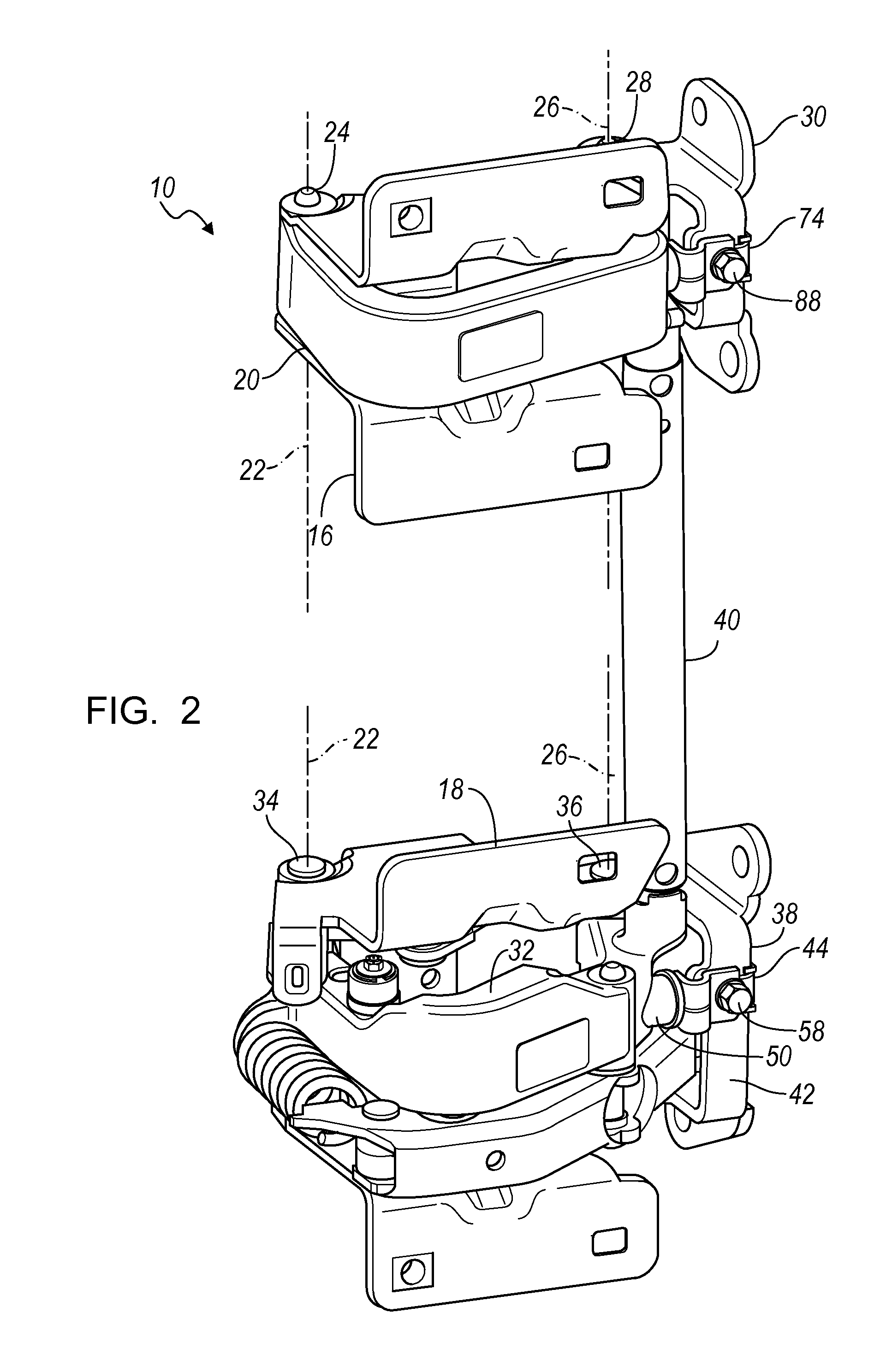 Door hinge assembly