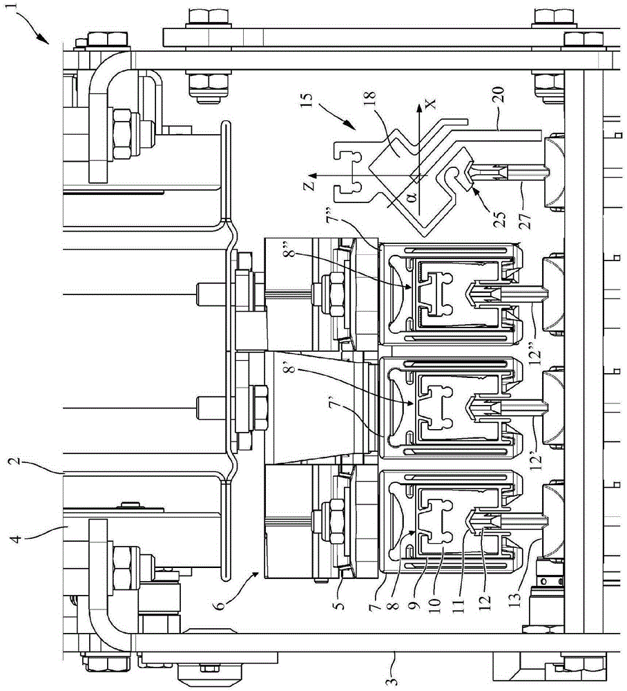 Conductor line, current collector, and conductor line system with a slotted waveguide for receiving an antenna