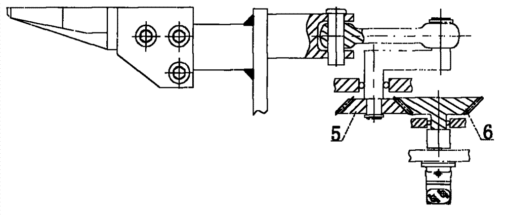 Excavating and shoveling buffer transmission device of blocking coal shovel