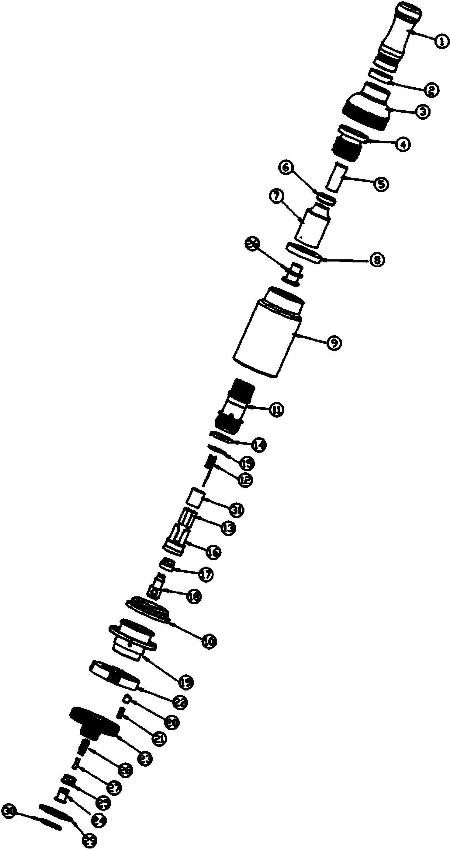 Vertical heating wire atomizer