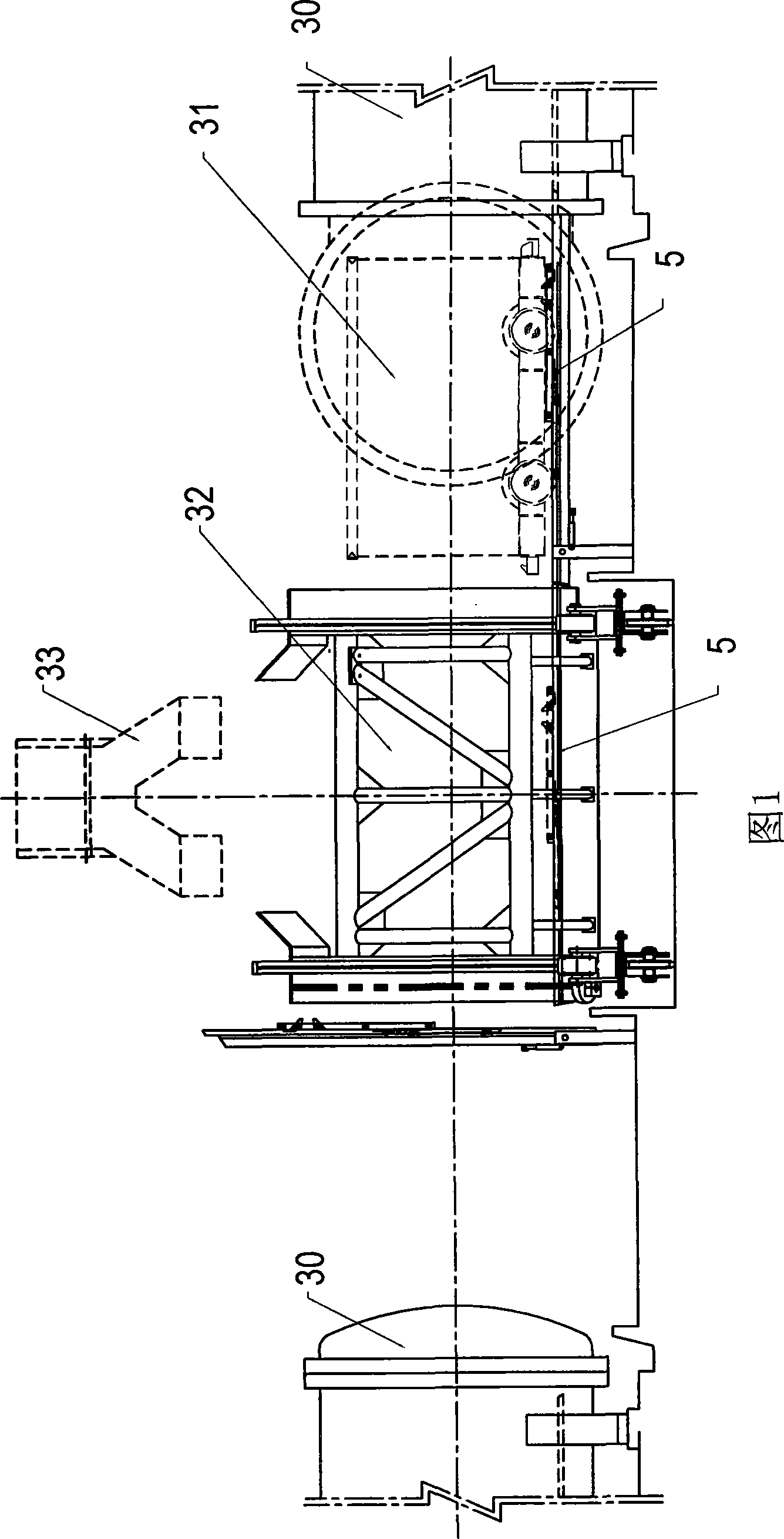 Palm fruit bundle transfer method