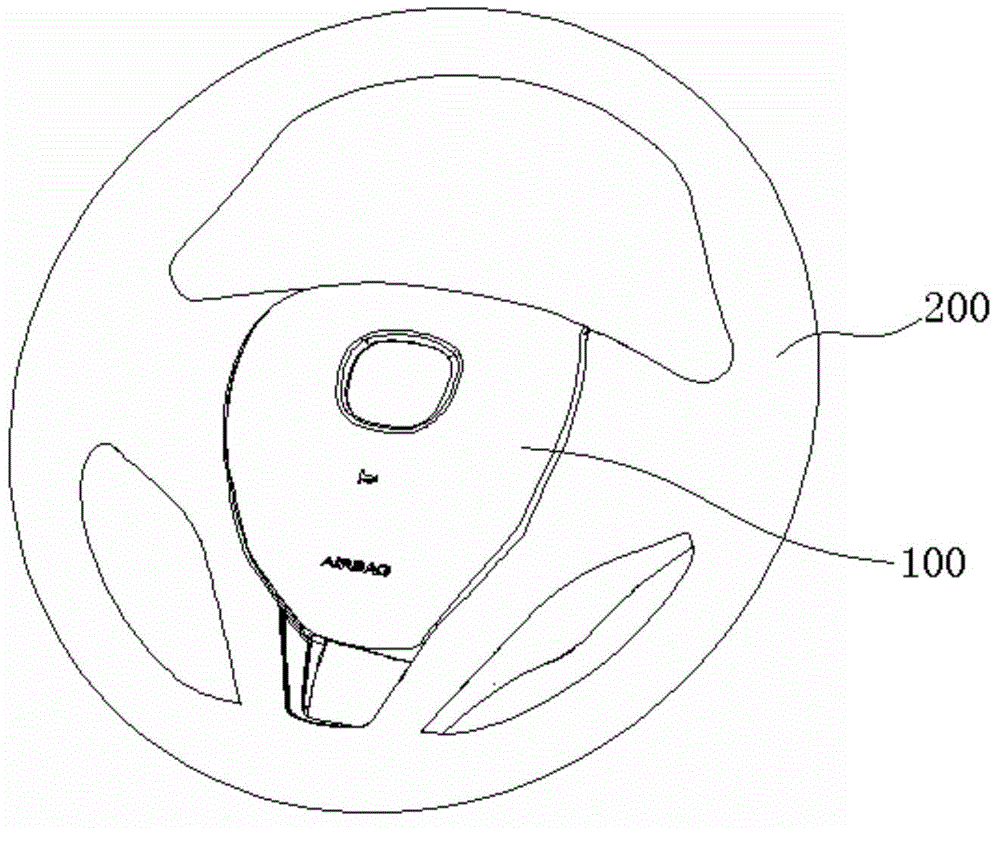 Cover plate of safety airbag and steering wheel safety airbag device comprising cover plate