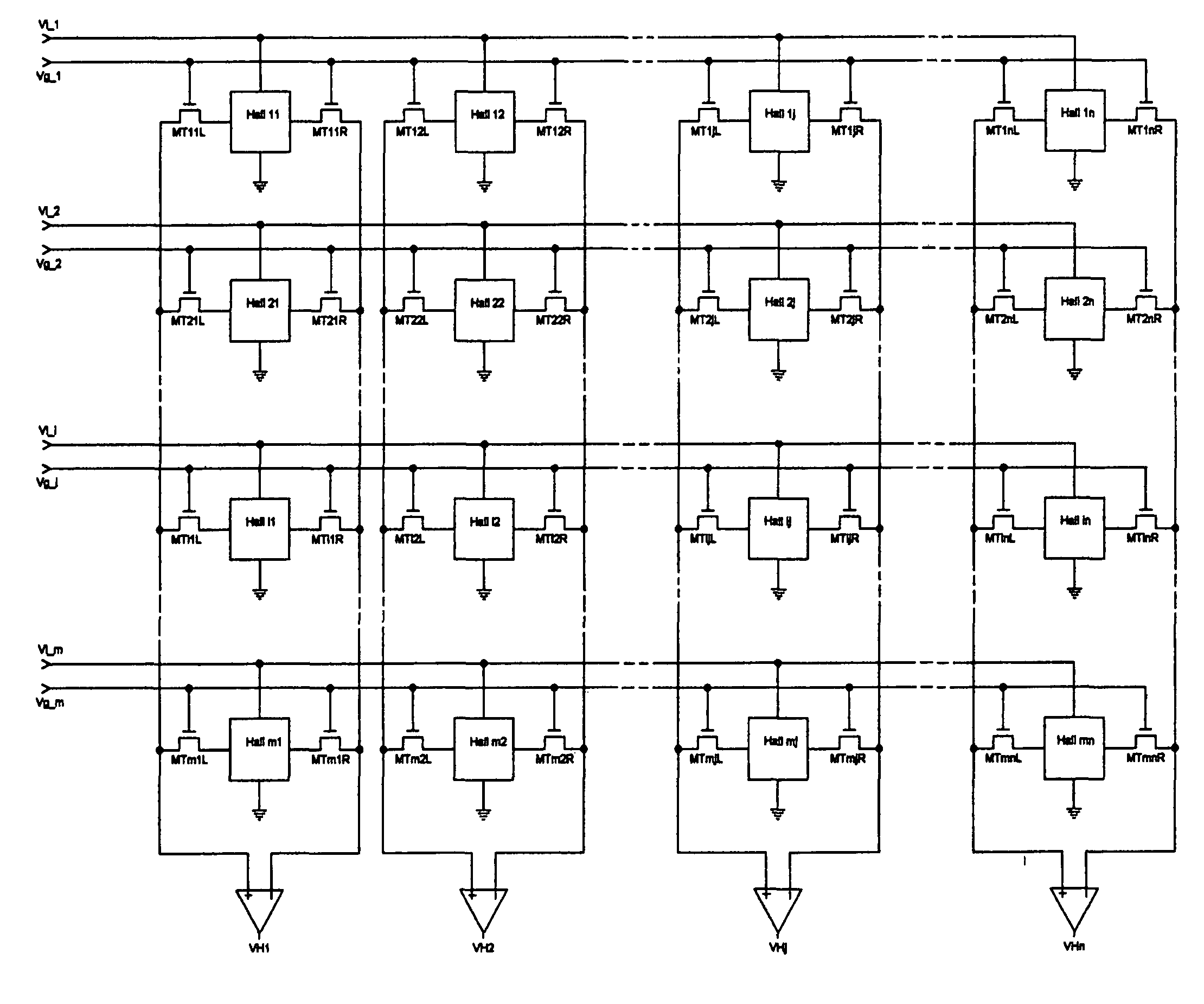 Method and apparatus for detecting spatially varying and time-dependent magnetic fields