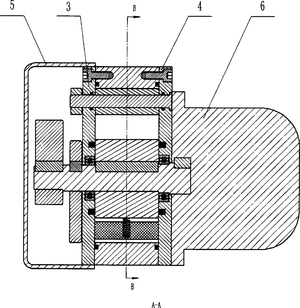 Single-stage rotary vane type vacuum pump