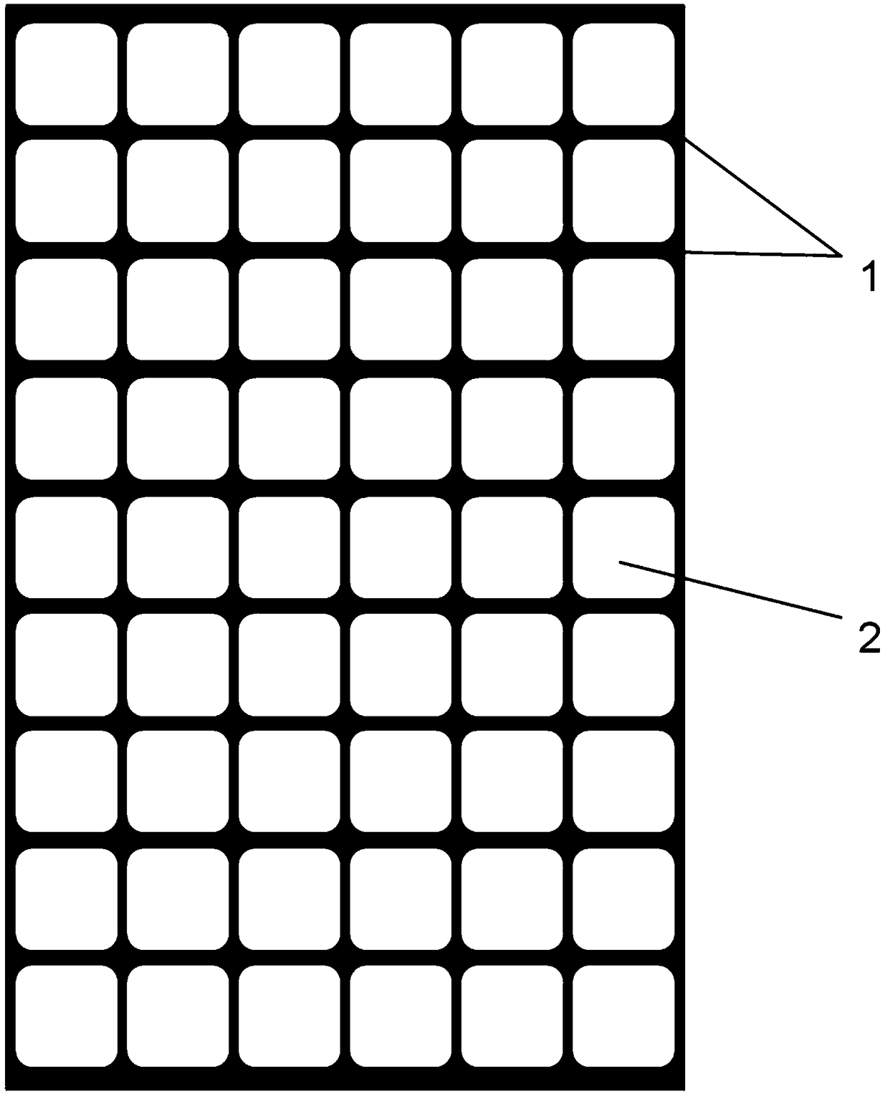 A power-enhanced transparent mesh backplane