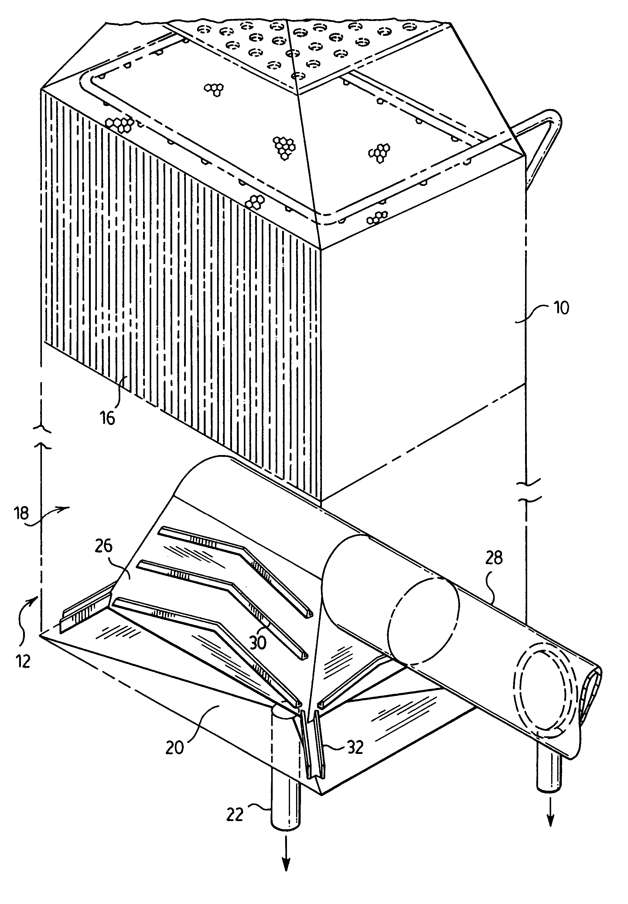 Mist elimination hood