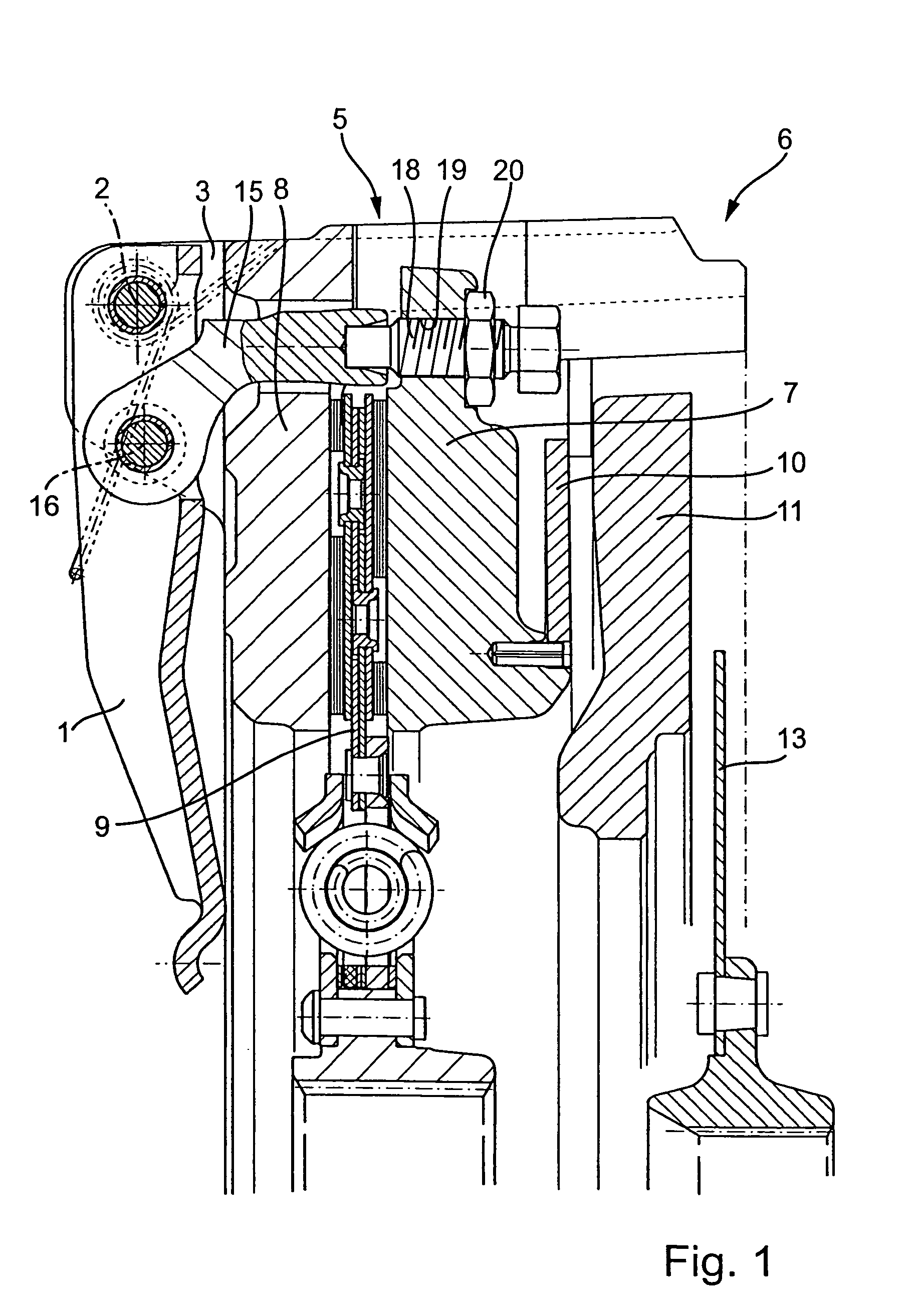 Friction clutch actuation lever
