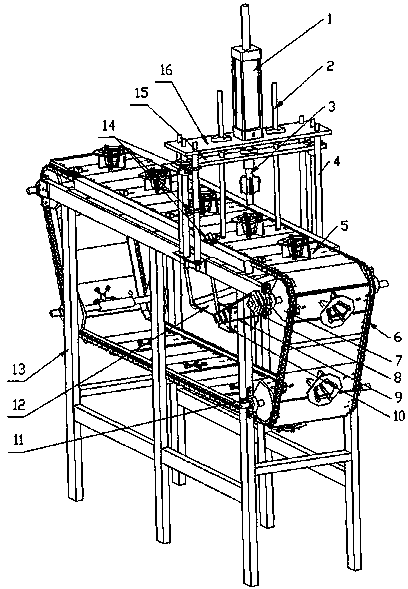 Head and tentacle separating device for squid processing