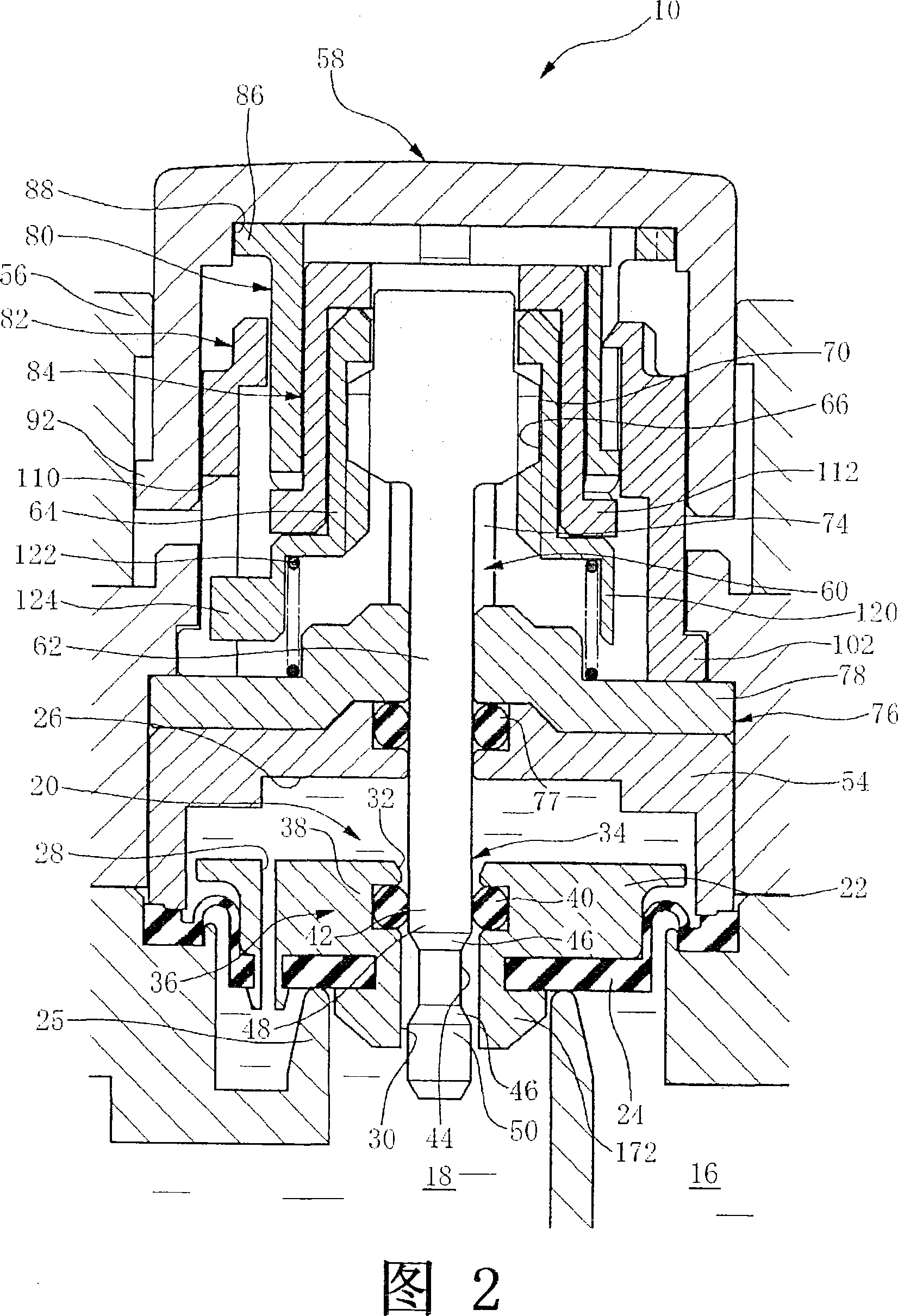 Pilot type water discharging/stopping and flow regulating valve device