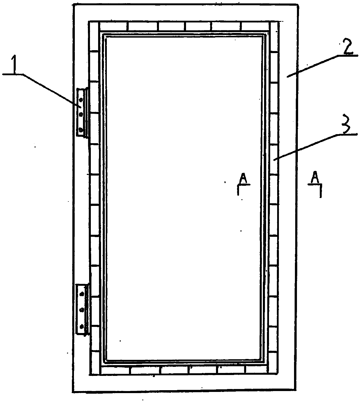 Top pressing type sound-proof door