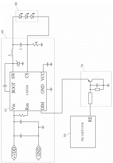 Light emitting diode (LED) drive unit