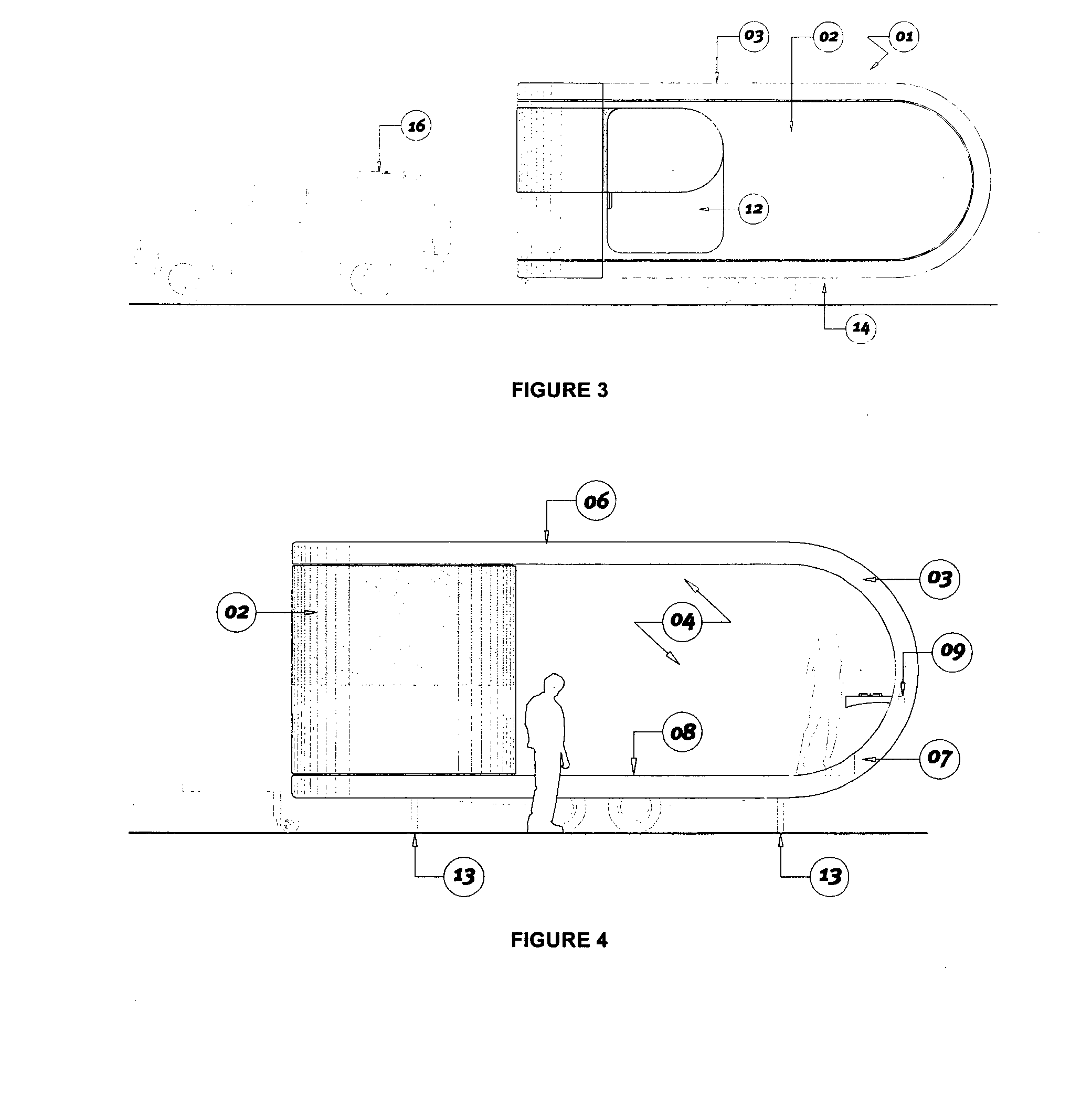 Mobile home with an integrated deck