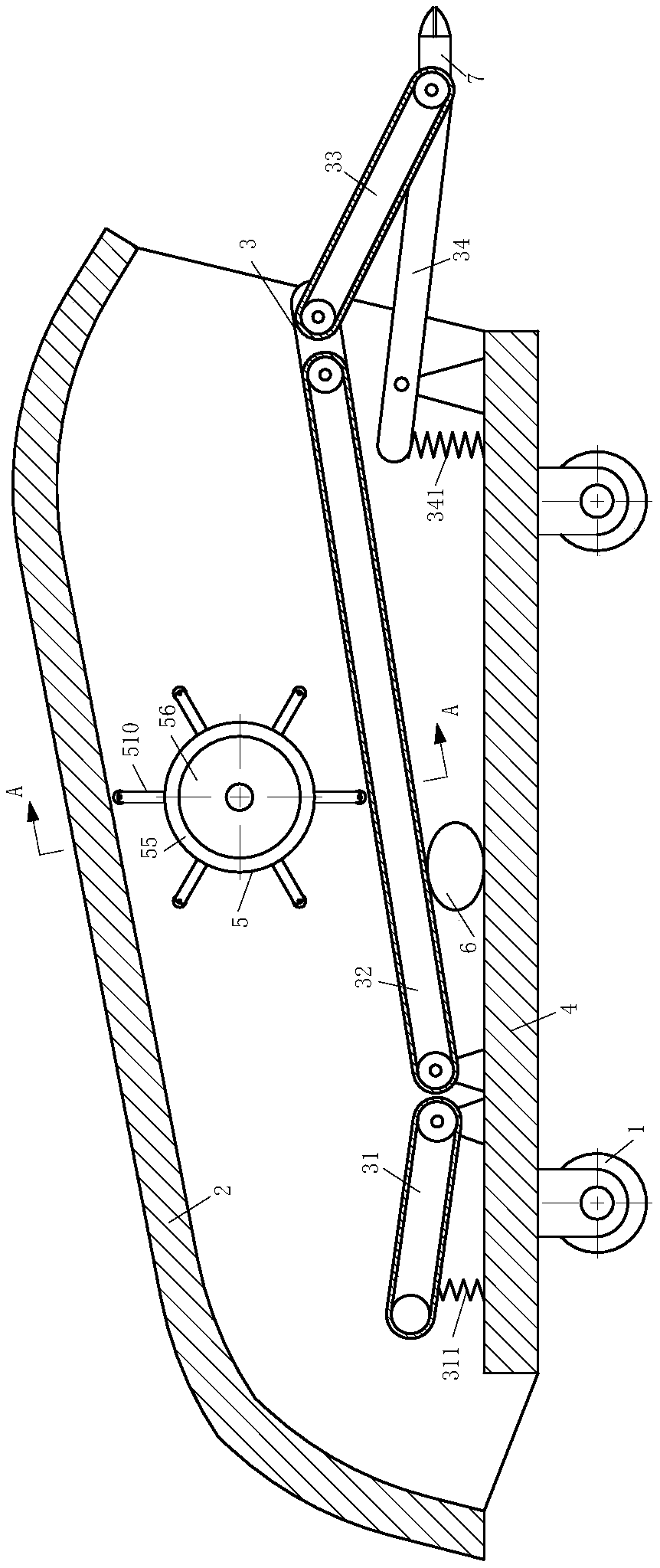 Straw smashing and returning method