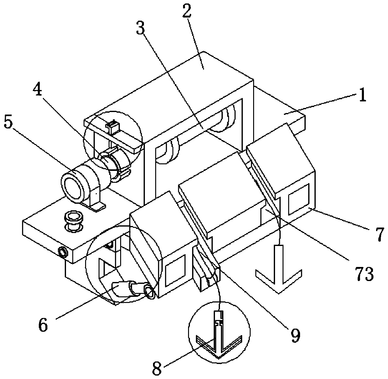 Intelligent anchoring device of navigation transport ship