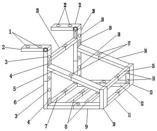 Multifunctional reliable wall-hanging rack convenient and fast to use