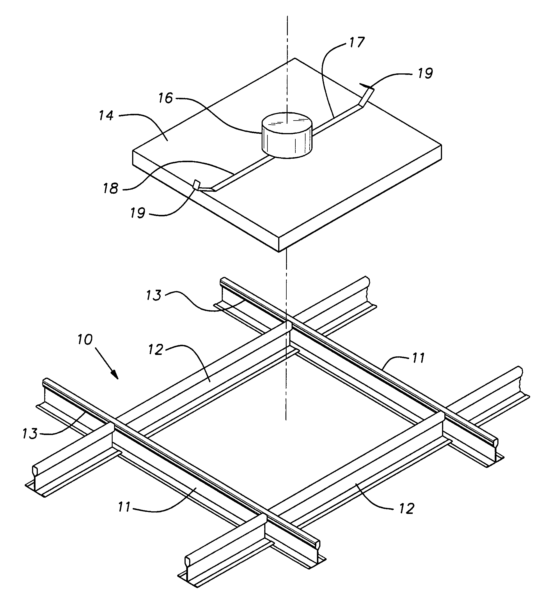 Specialty ceiling structure and functional ceiling grid