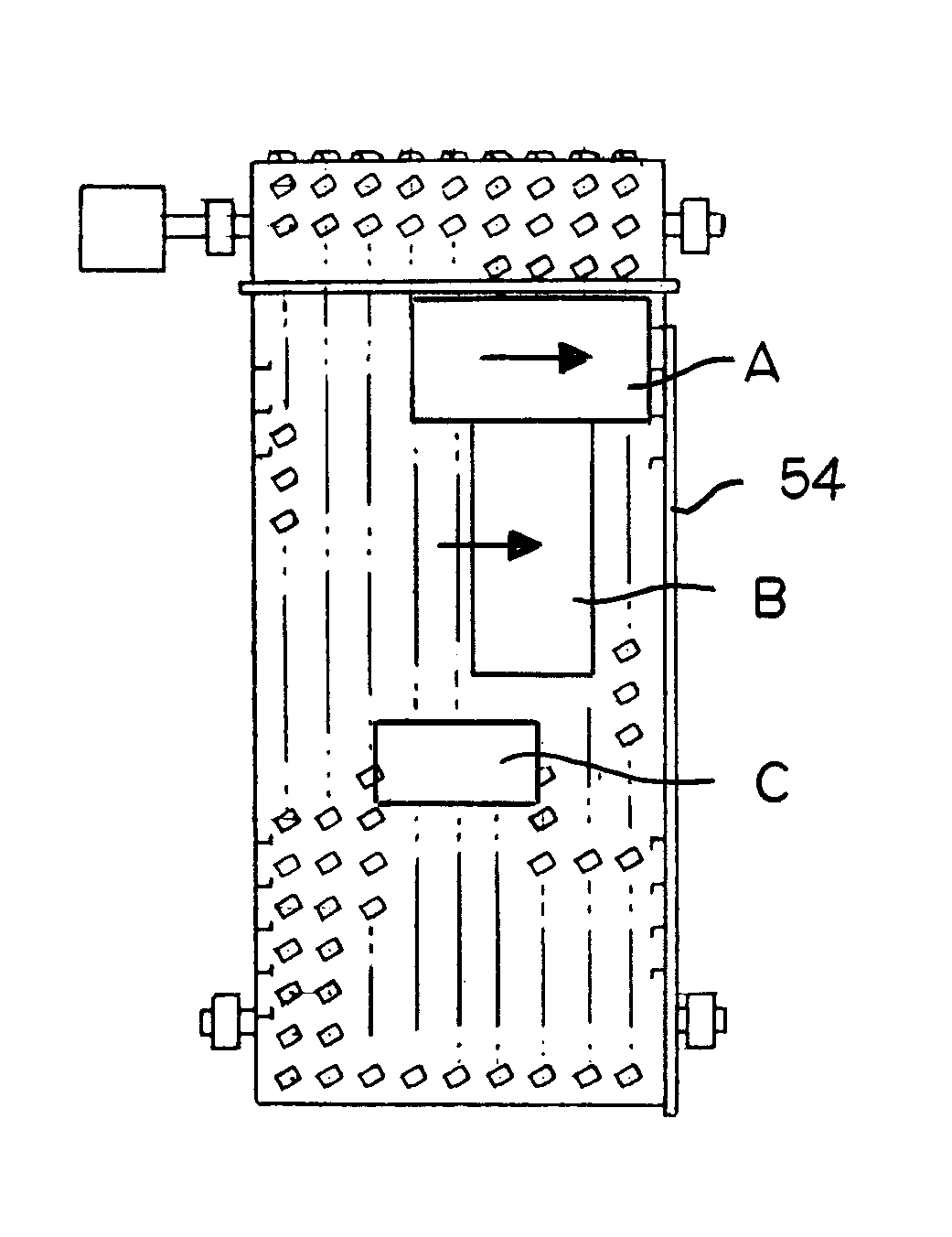 Pallet-forming roller-belt conveyor