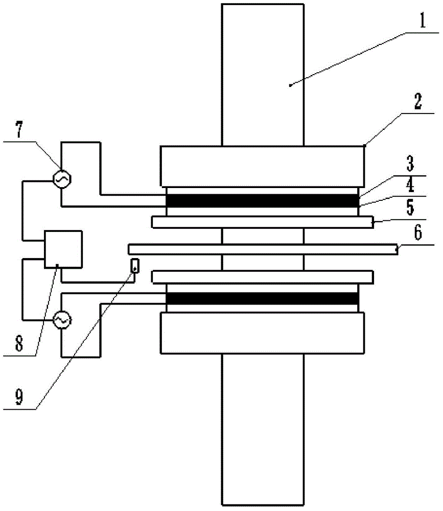 Ultrasonic thrust air bearing with curve grooves