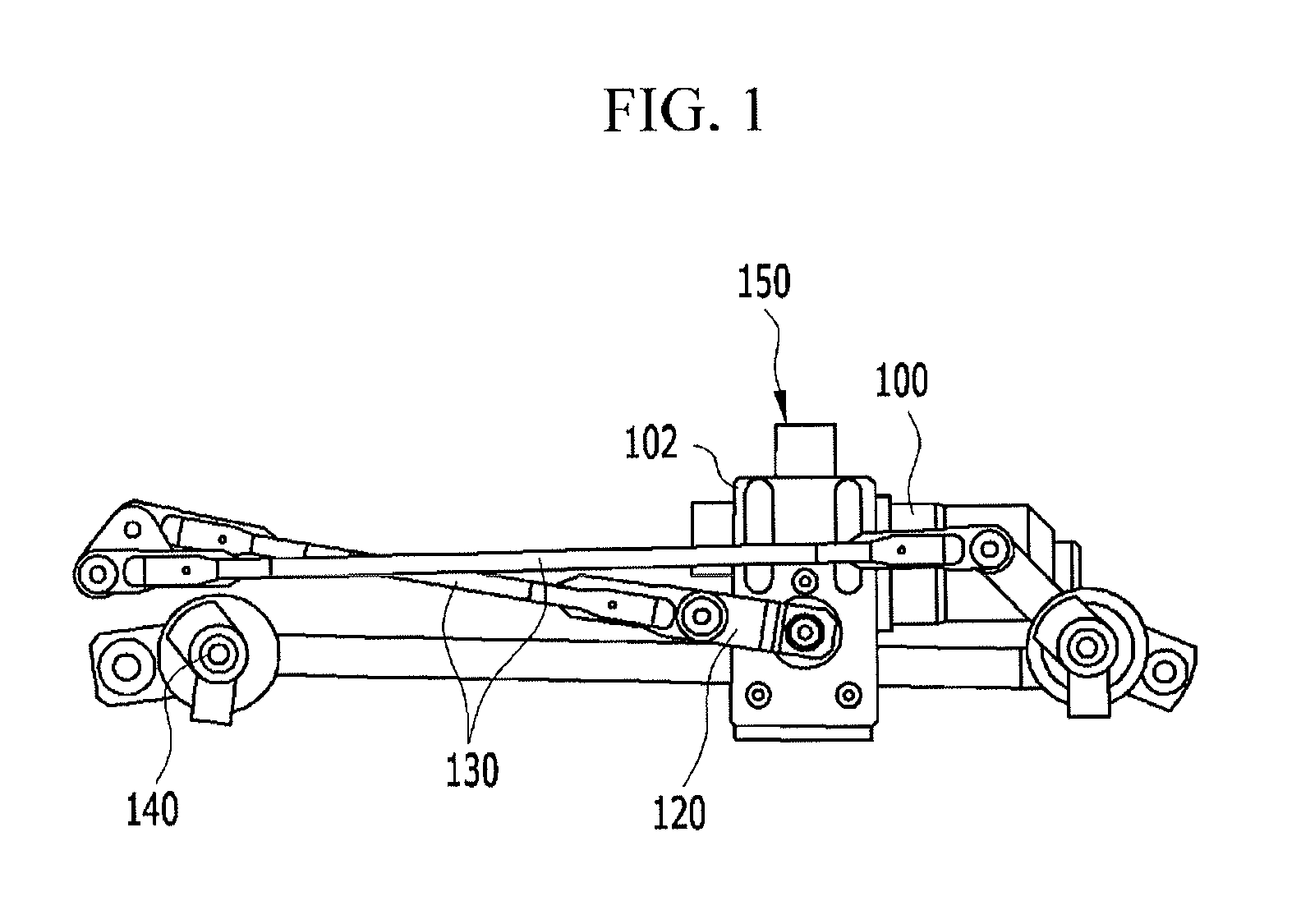 Engagement device of wiper and vehicle body