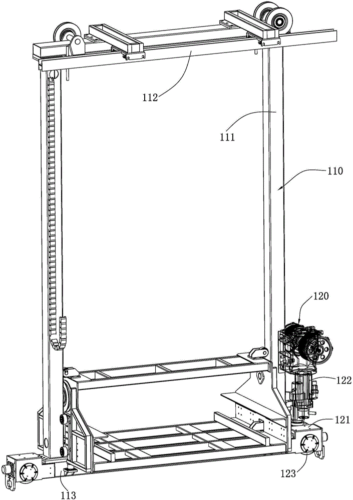 Battery exchange device and battery exchange equipment