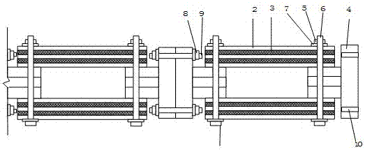 Cylinder assembled steel lead damper