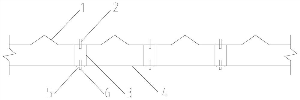 Light fire-resistant roof structure