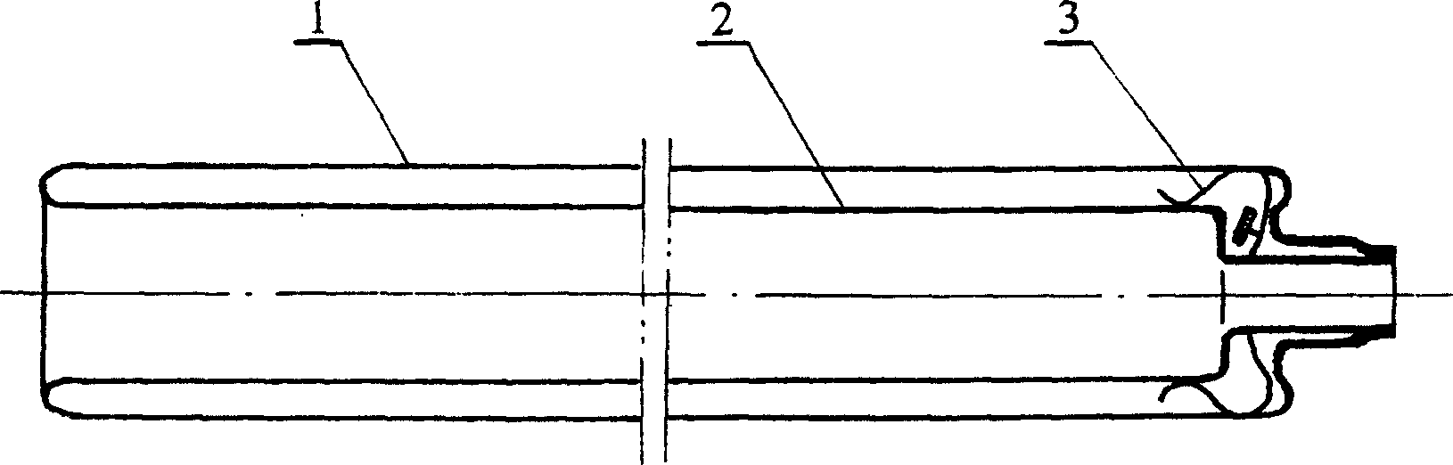 Full-glass vacuum solar heat collection tube and manufacturing technology thereof