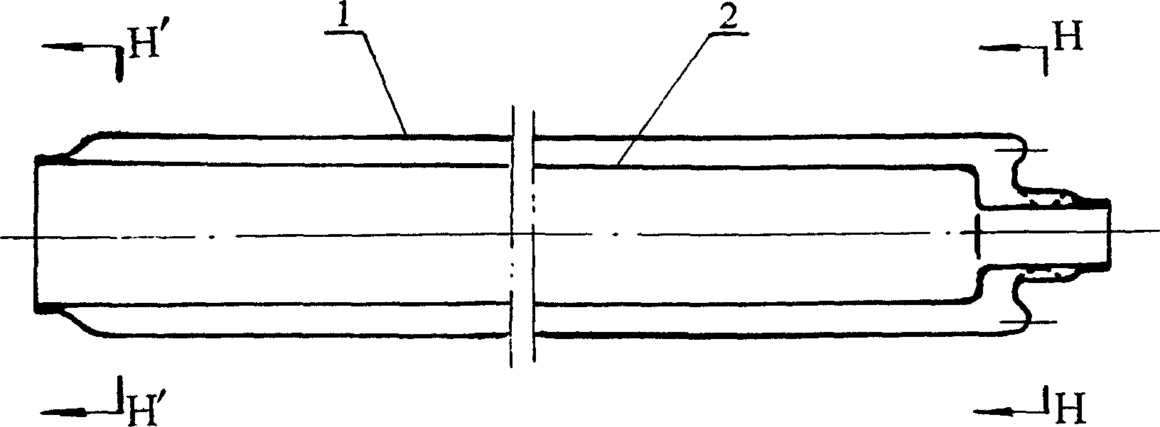 Full-glass vacuum solar heat collection tube and manufacturing technology thereof