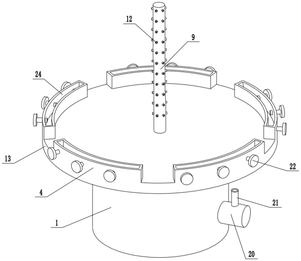 Arc-shaped wood veneer dyeing device for forestry processing