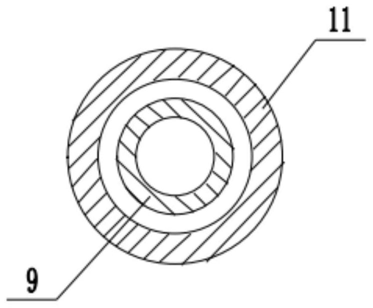 Arc-shaped wood veneer dyeing device for forestry processing