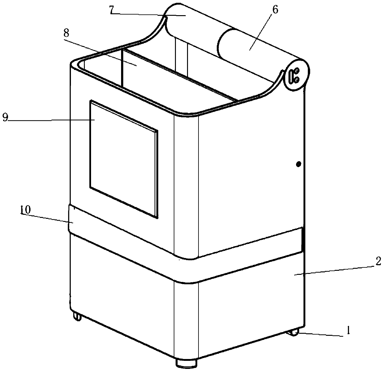 Chopstick container with functions of sterilization and insect expelling