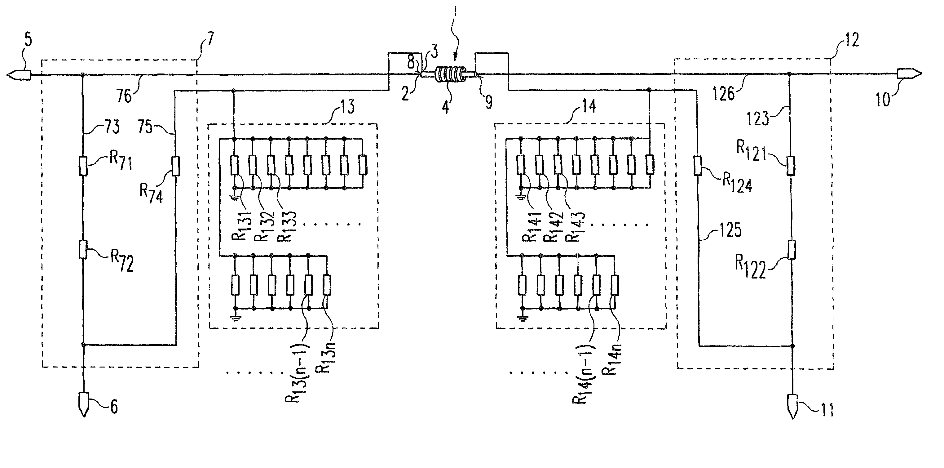 Directional coupler in coaxial line technology