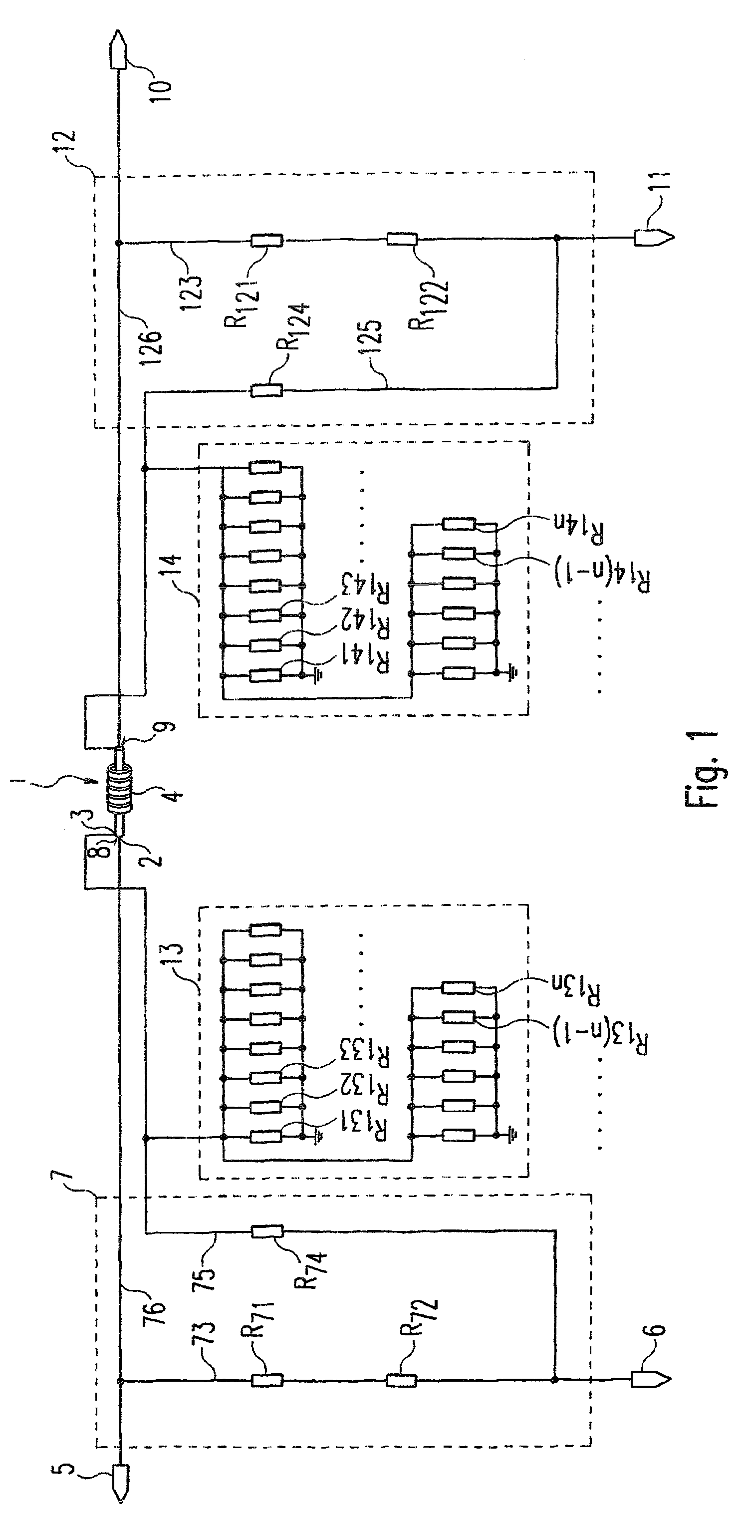 Directional coupler in coaxial line technology