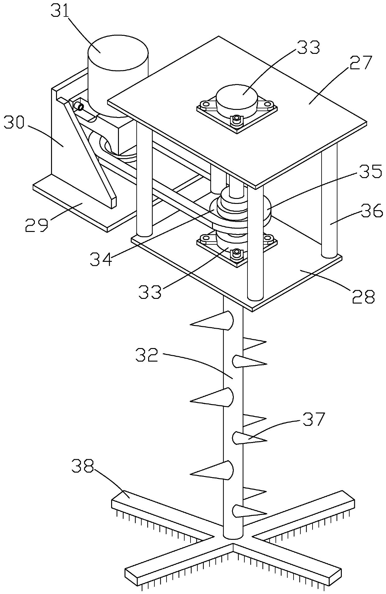 Integrated treatment device and method for liquid garbage