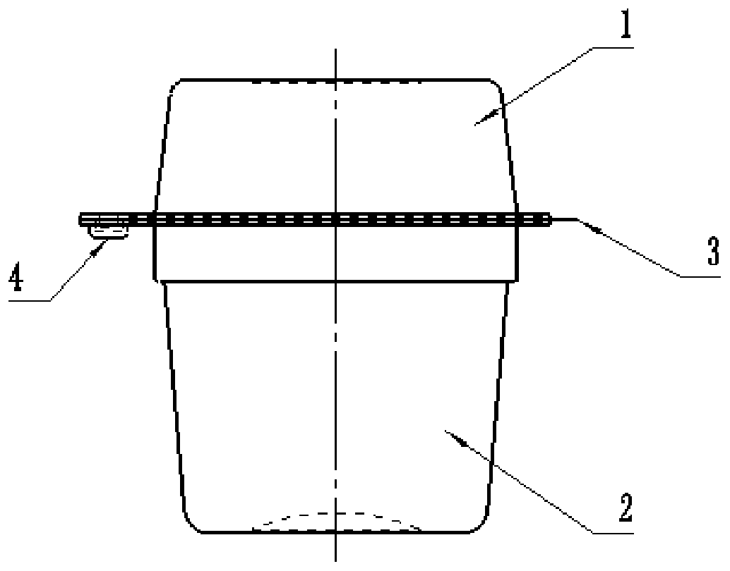 Mixed packaging container and application thereof