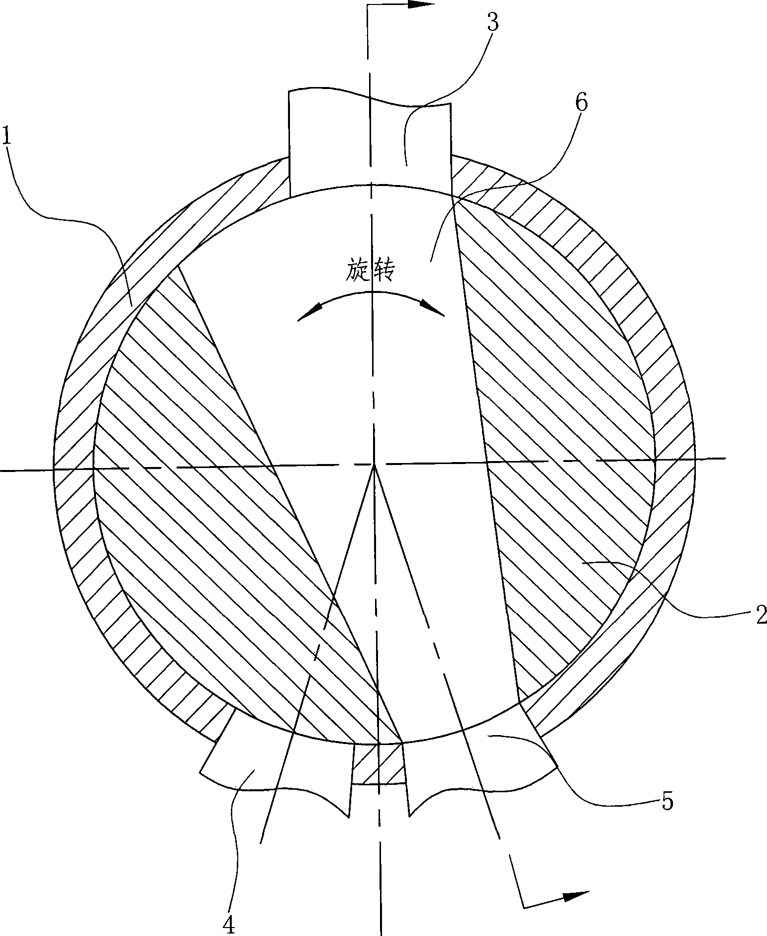 Totally-enclosed open type commutator