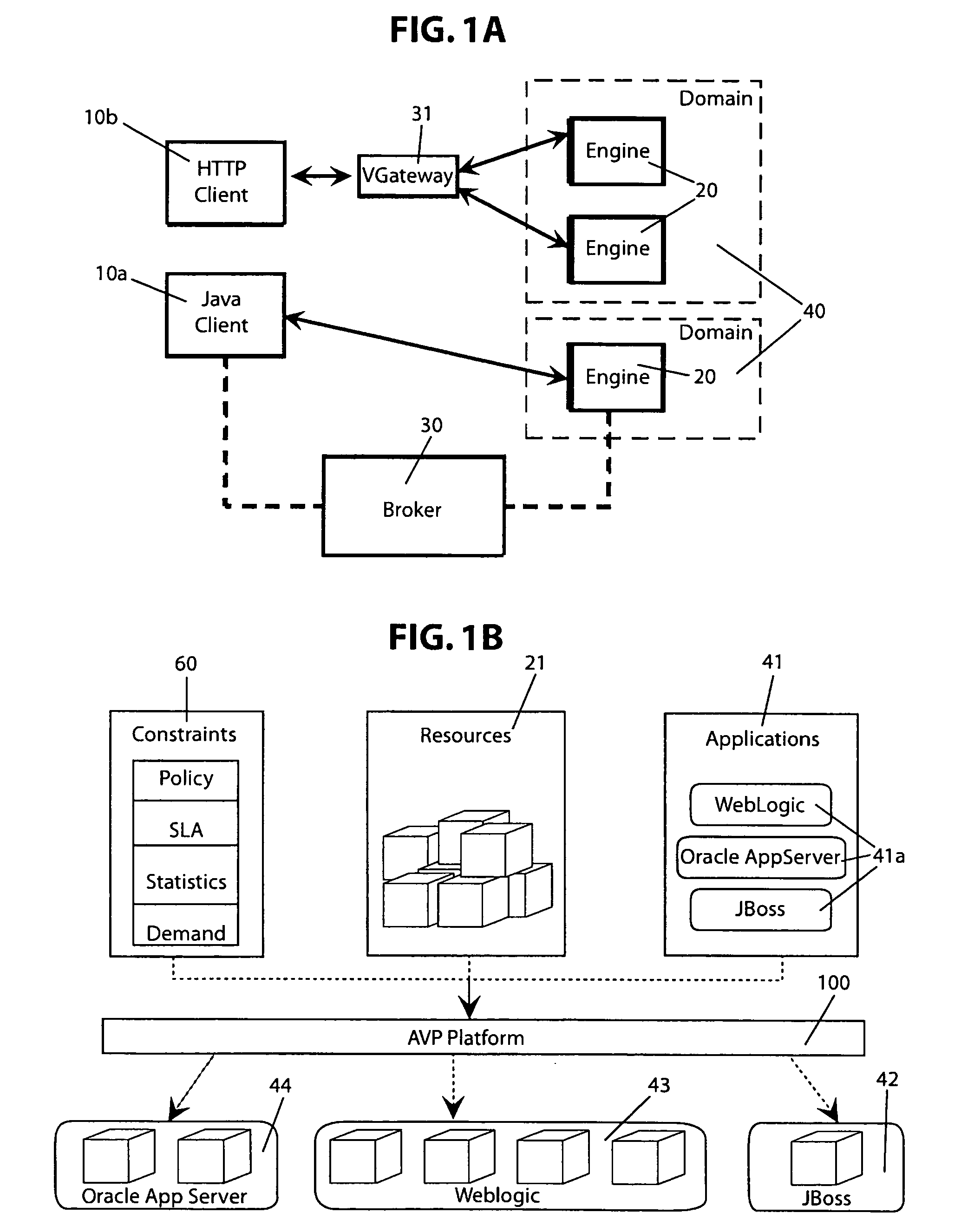 Method for allocating shared computing infrastructure for application server-based deployments