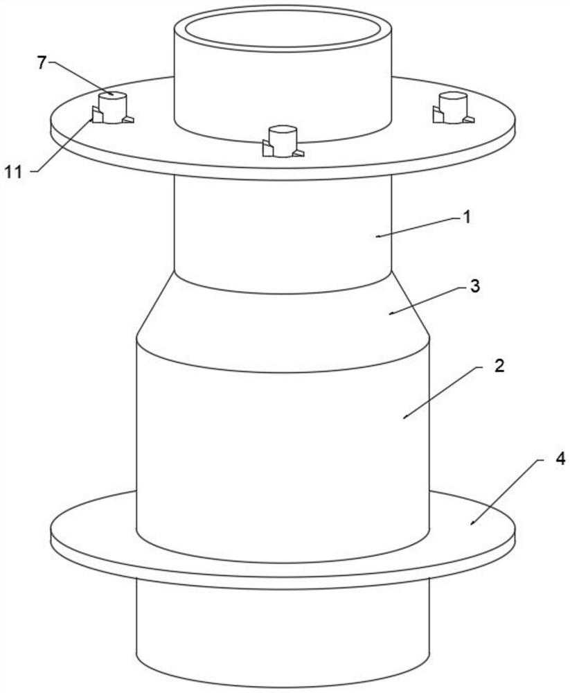 Waterproof casing pipe structure of dewatering well point and construction method