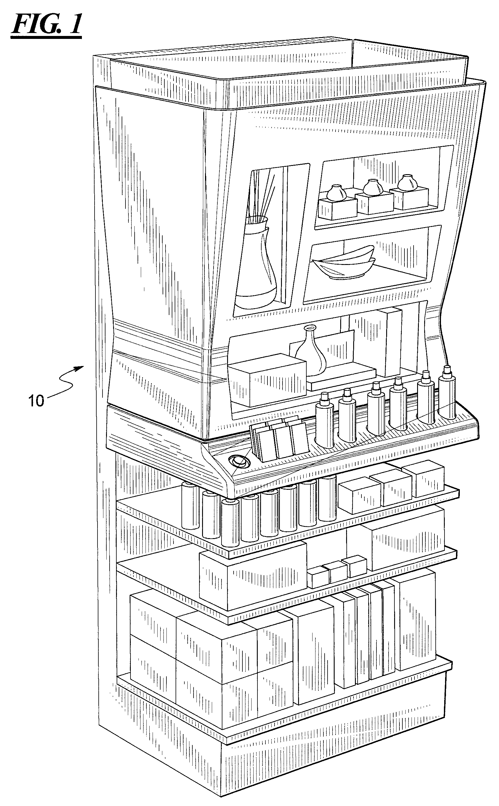 Illuminated product display with consumer interaction and product synchronization