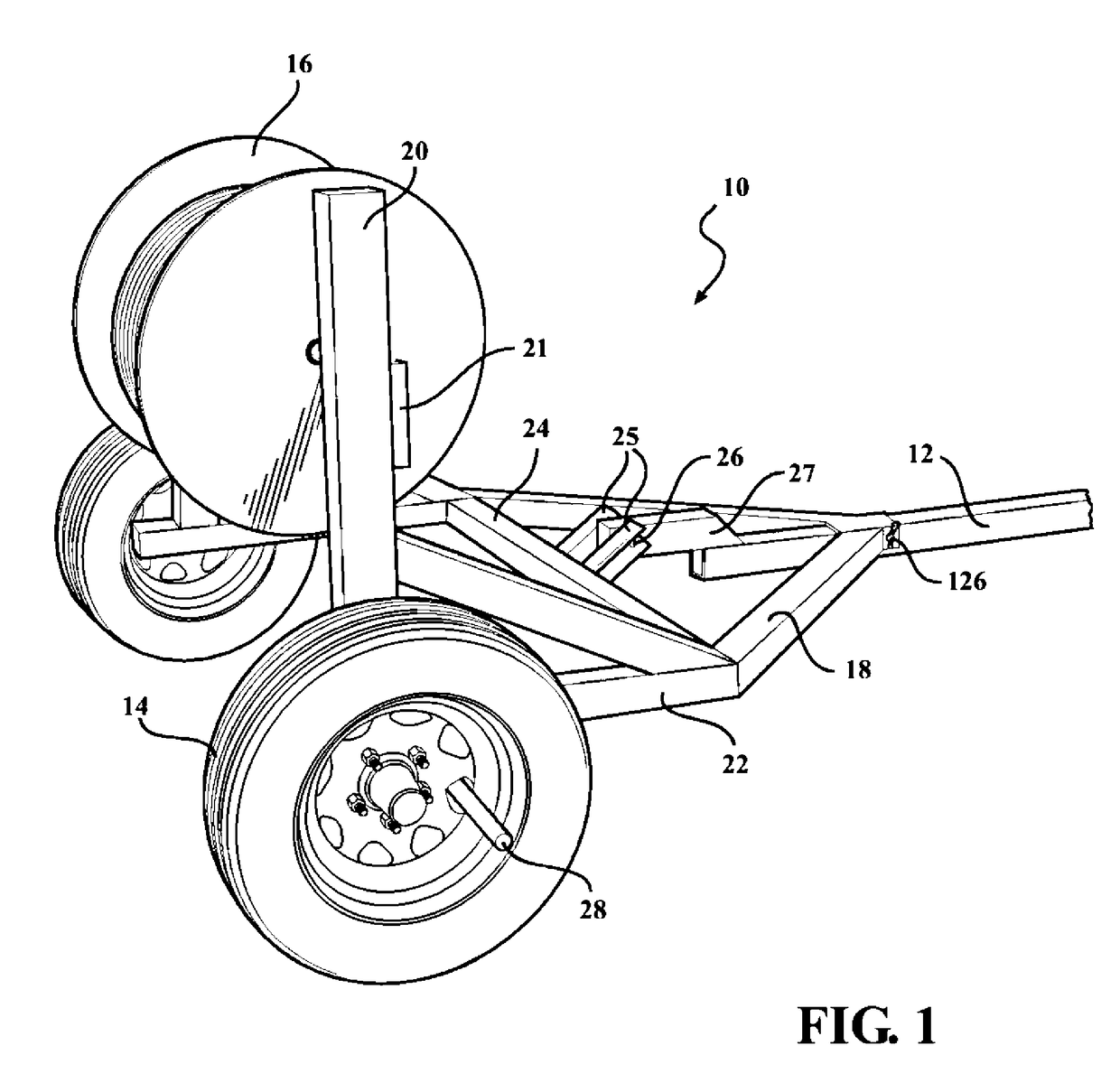 Cable reel trailer