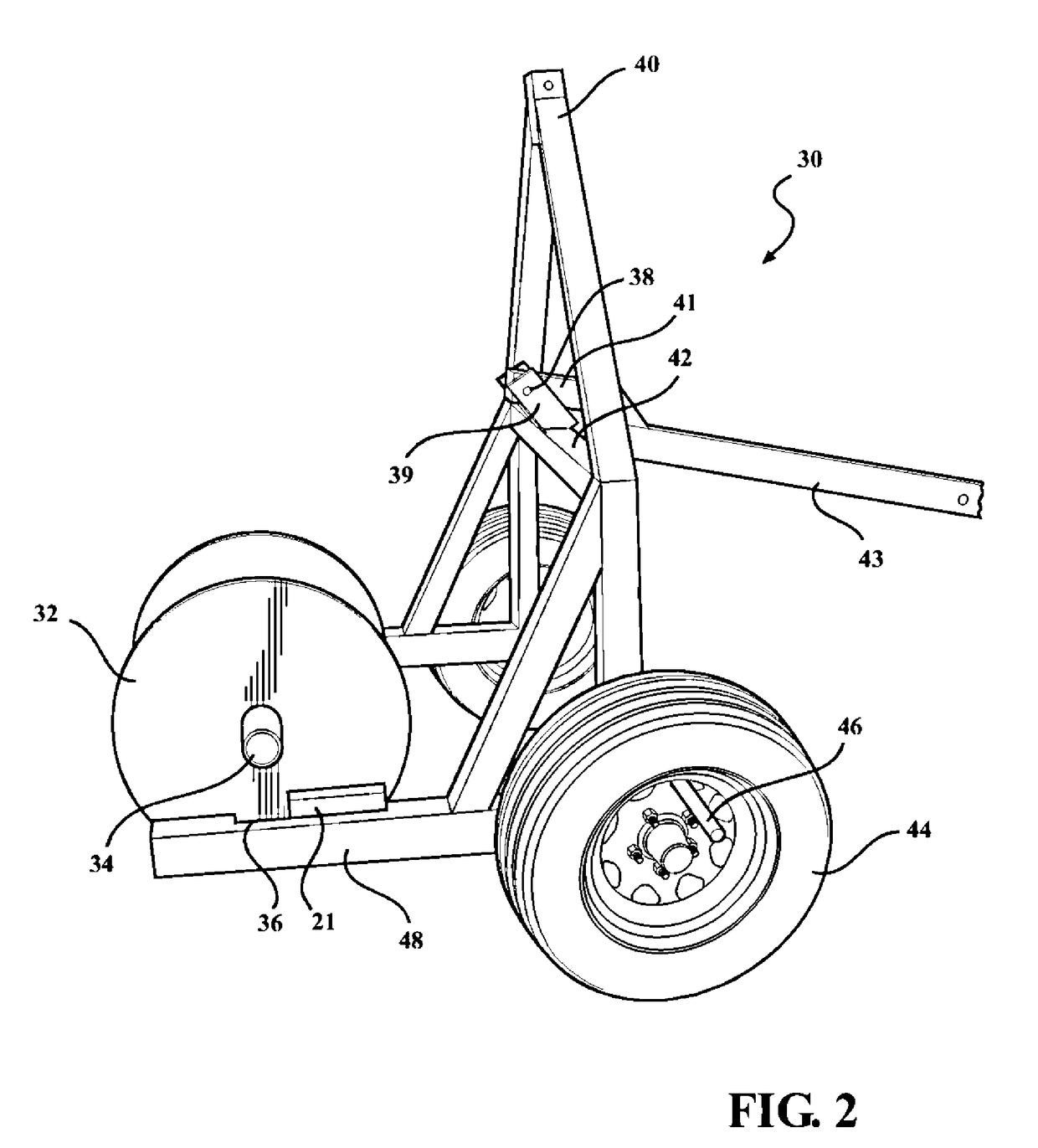 Cable reel trailer