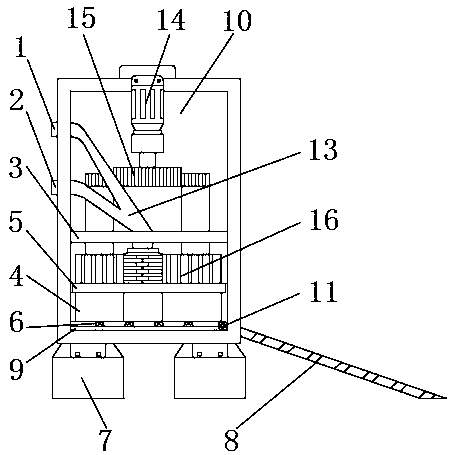 Battery recycling device for energy saving and environmental protection