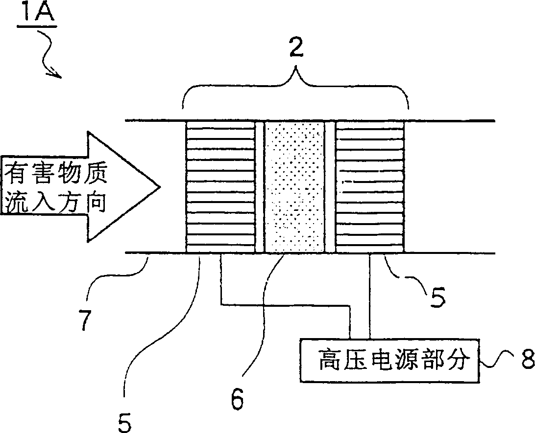 Discharging electrode and light catalyst reactor