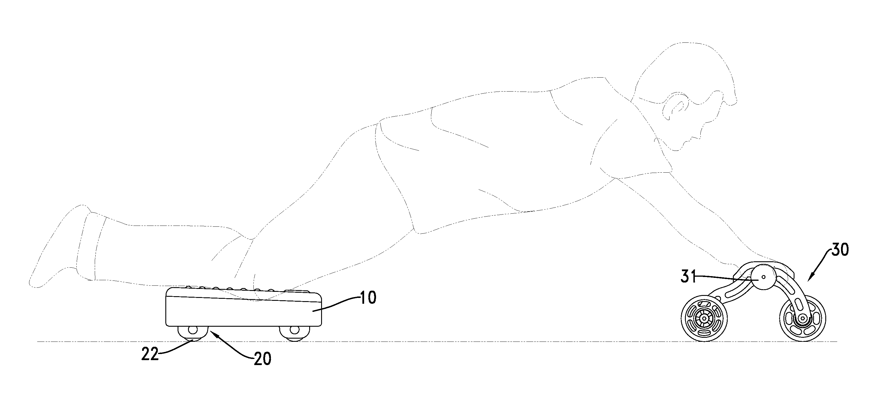 Movable kneeling pad assembly for an abdominal exercise device