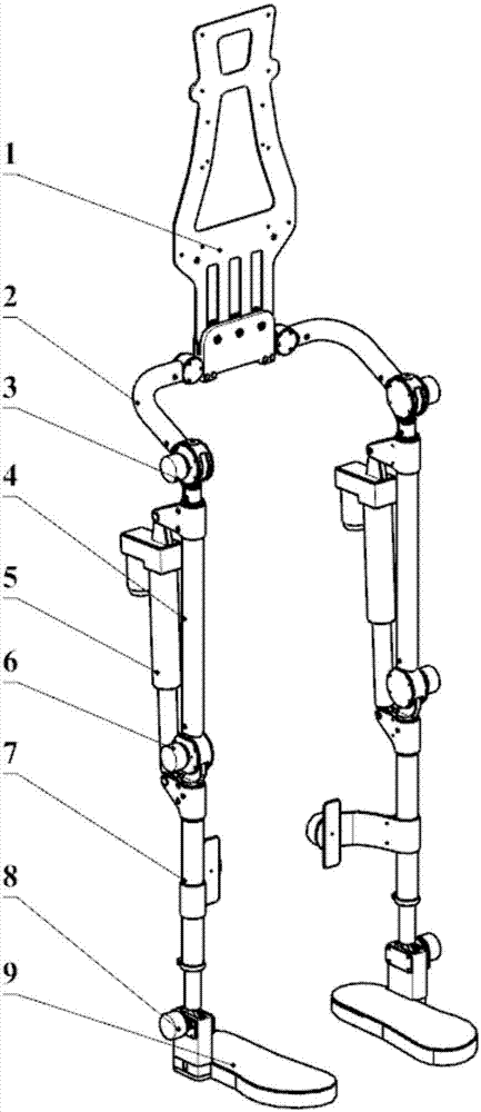 Tubular and modular wearable exoskeleton assisting device and control method thereof