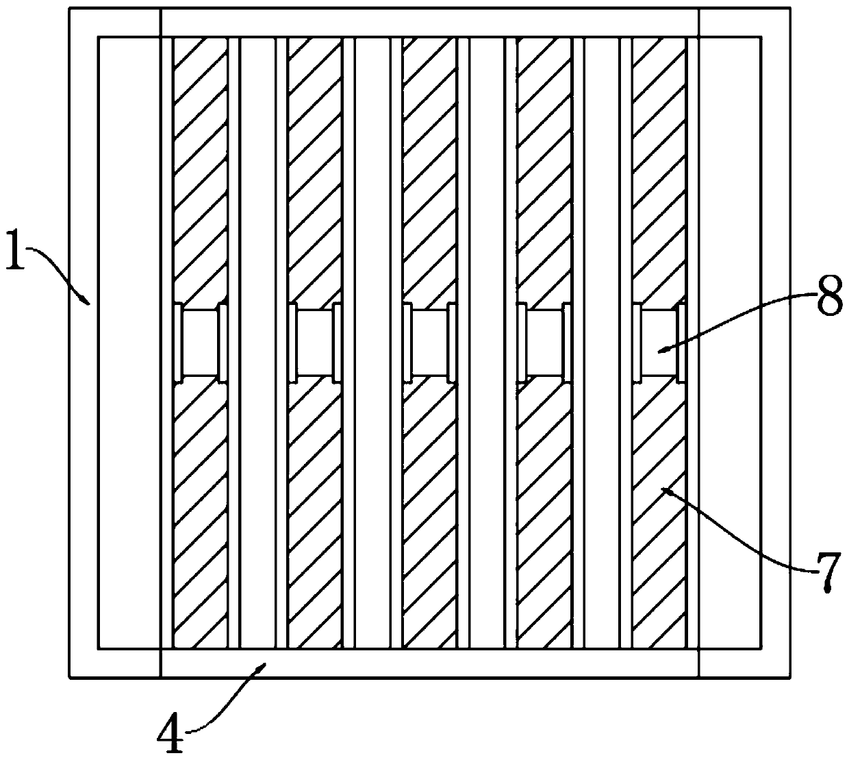 Ethernet cable connection clamping groove