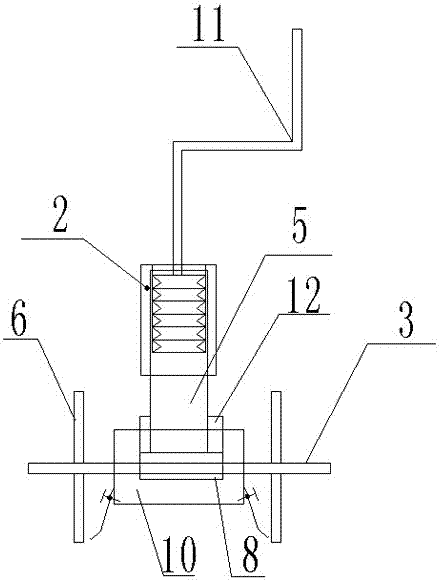 Rotatable type regular hexagonal rock sample cutting device