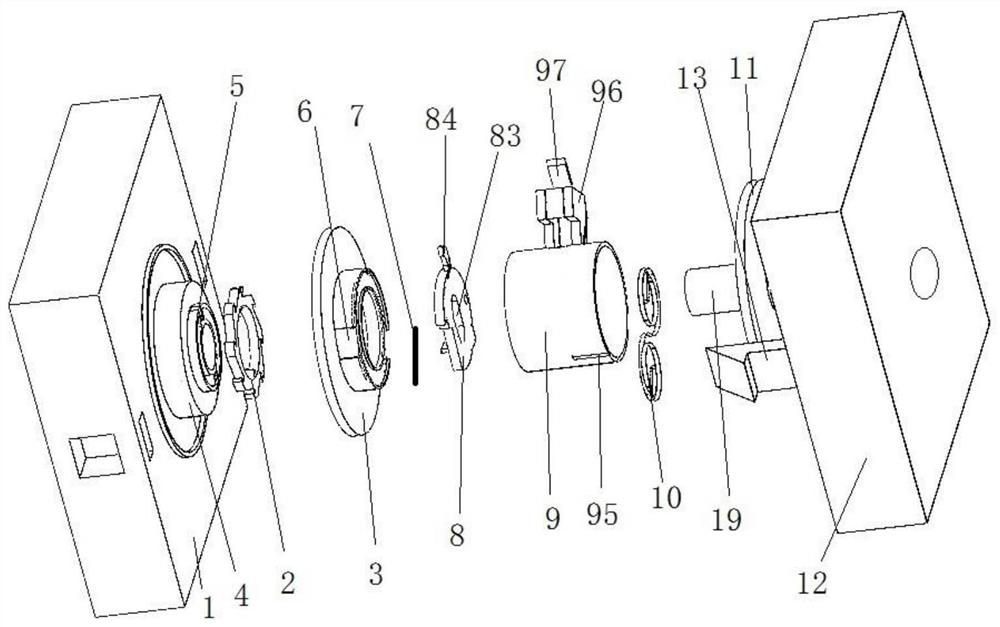 A self-retracting device of a freely positionable wired vibration sensor