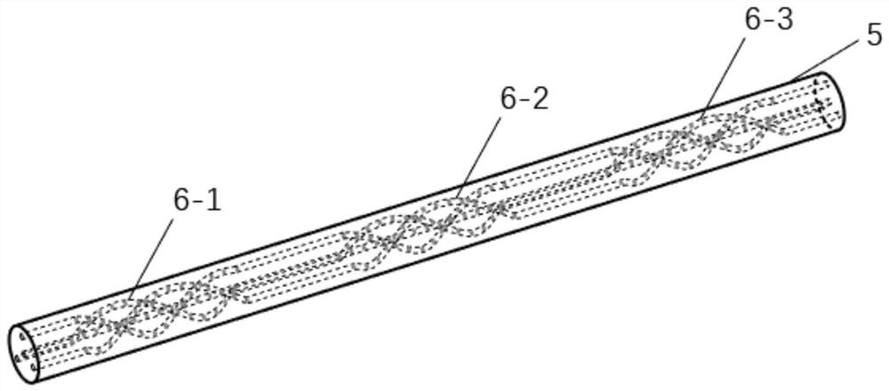 Cascaded deformation sensor based on multi-core spiral fiber bragg grating